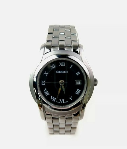 Orologio Gucci 5500L funziona normalmente 26 5mm donna nero x argento