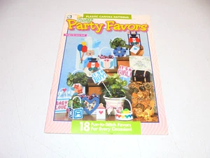 Plastic Canvas Party Favors Decorations Pattern Leaflet - Picture 1 of 2