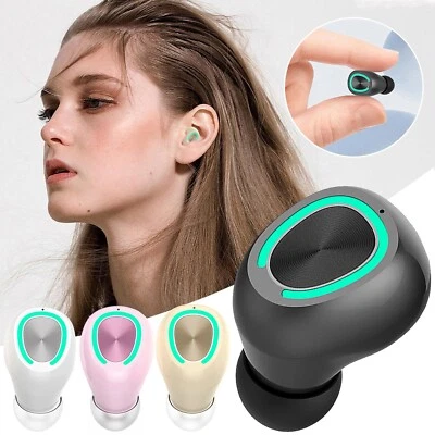 Mini Wireless Bluetooth Earphone In Ear Sport With Mic Handsfree Headset - Imagen 1 de 4