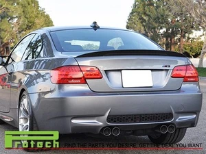 07-13 BMW E92 Carbon Fiber High Kick Performance Trunk Spoiler 320i 328i 335i M3 - Picture 1 of 3