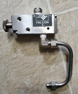 Falcon Solenoid Pneumatic Valve Westlock w/ air pipe line swagelok good lens 123 - Picture 1 of 8