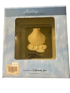 Lasting Expressions VTG 2005 Baptism Plaque With Stand 3.5x3.5" Box Damaged - Picture 1 of 2