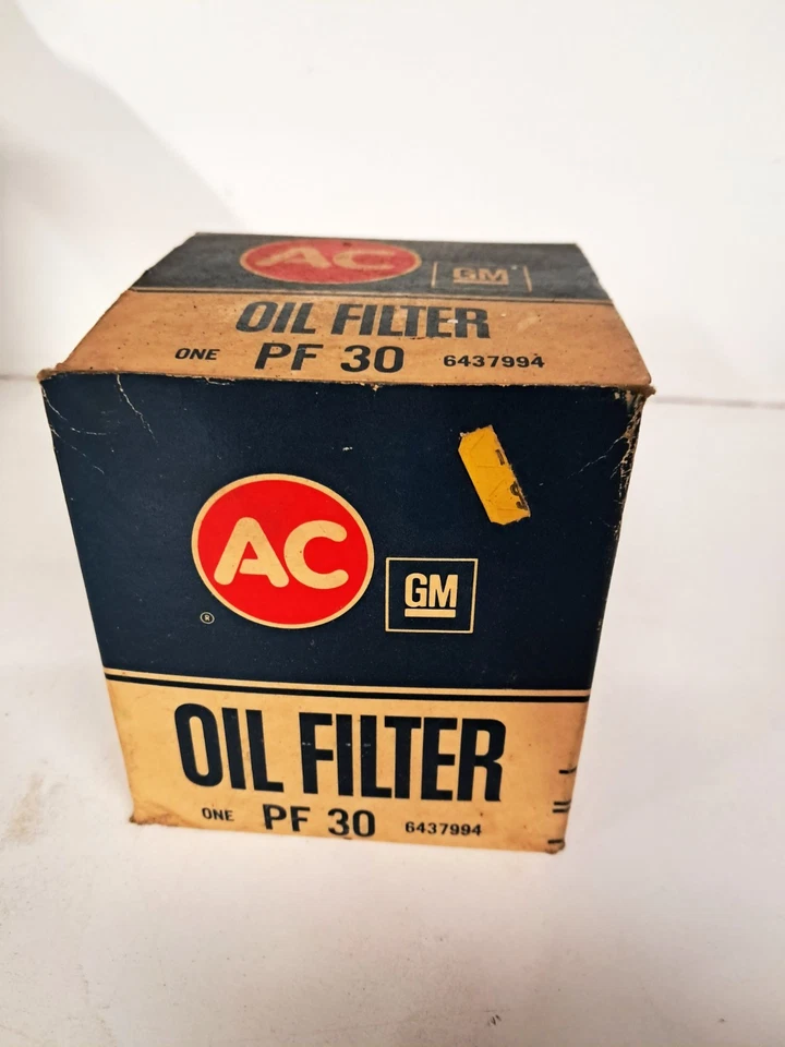 Filtro de aceite de motor AC Delco vintage nuevo de colección para GM-PF30 Foto 1 de 4
