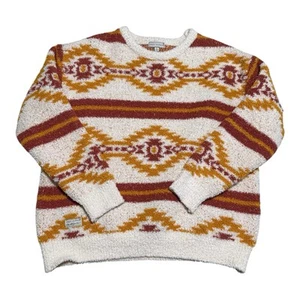 Simply Southern Aztec Art Patterned Fleece Soft Sweatshirt Women’s Large - Picture 1 of 7