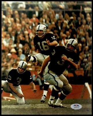 George Blanda Photo Signed Auto PSA/DNA Authenticated Raiders ID:471524 - Image 1 of 2