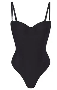 Skims Body Underwire Thong Bodysuit- Onyx-Size Large - Picture 1 of 1
