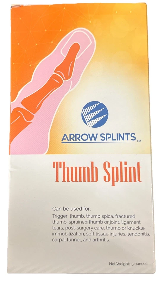 Férulas de flecha soporte para pulgar | para artritis, pulgar gatillo, túnel carpiano y más Foto 1 de 1