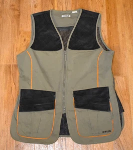 Orvis Men's Large Upland Mesh Hunting Vest Faux Suede - Picture 1 of 4