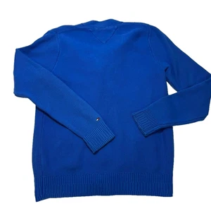 Suéter de punto Tommy Hilfiger azul de algodón premium para hombre talla S | - Imagen 1 de 8