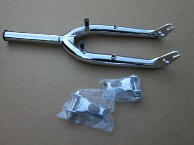 Haro Lineage Forks, 20" Chrome 3/8 dropouts  Freestyle  BMX w/flip up pegs - Image 1 of 4