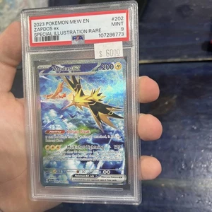 Pokémon TCG Zapdos EX 202/165 PSA 9 Mint Scarlet & Violet 151 - Picture 1 of 4