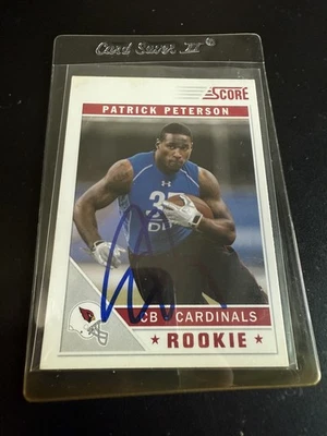 Patrick Peterson Autograph Signed Rookie 2011 Panini Score #371 AZ Cardinals RC - Image 1 of 2