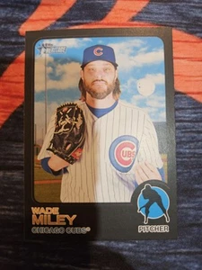 2022 Topps Heritage Wade Miley Black Border Cubs - Picture 1 of 2