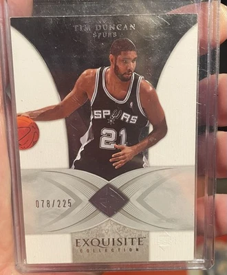 2006-07 Upper Deck Exquisite Tim Duncan #78 /225 San Antonio Spurs card  #37 - Image 1 of 2