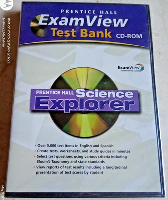 NEW SEALED PRENTICE HALL EXAMVIEW TEST BANK SCIENCE EXPLORER PC CD ROM - Image 1 of 2