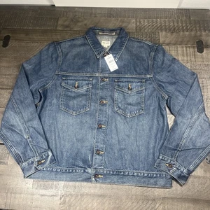 Todd Snyder Selvedge Denim Trucker Jacke Herren L DYLAN Jeans Medium Wash NEU $ 328 - Bild 1 von 9