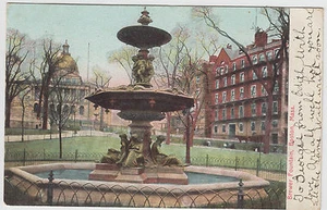 Brewer Fountain Boston MA Mass UDB Postcard - Picture 1 of 2
