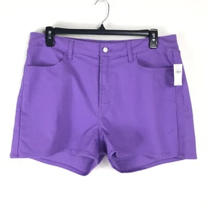 NEW Old Navy High Rise Wow Jean Shorts Women's Plus Size 16 Purple Denim Summer - Picture 1 of 10