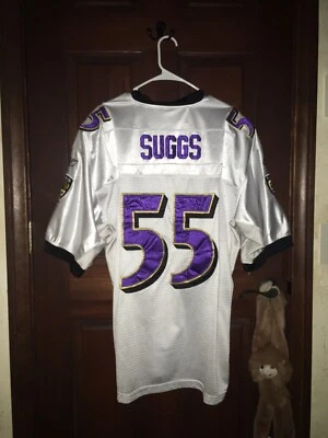 Camiseta de fútbol americano para hombre Reebok talla 54 TERRELL SUGGS Ravens NFL Foto 1 de 4