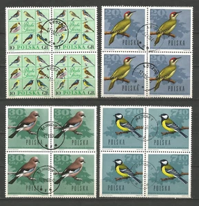 Pologne 1966 oiseaux des forêts Y&TN°1568/1576 36 timbres oblitérés /T5245 - Picture 1 of 2