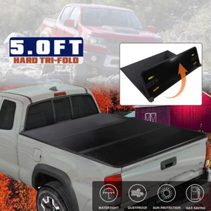5FT Hard Tri-Fold for 2016-2025 Toyota Tacoma Tonneau Cover Truck Bed - Picture 1 of 15