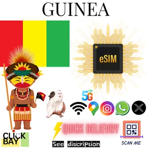 [eSIM] Guinée Travel e-SIM Données 4G/5G haute vitesse pendant 30 jours (données uniquement) - Photo 1 sur 7