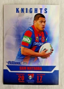 2017 NRL Traders Parallel PS074 - Sam Mataora Newcastle Knights - Picture 1 of 2