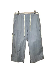Pantalones Capri Lauren Ralph Lauren Talla 8 Azul Carga Costera Cinturón Cuerda Náutica Nuevo con Etiquetas - Imagen 1 de 5