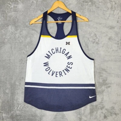 The Nike Tee Tank Top Womens XL Athletic Cut Michigan Wolverines Racerback - Image 1 of 4