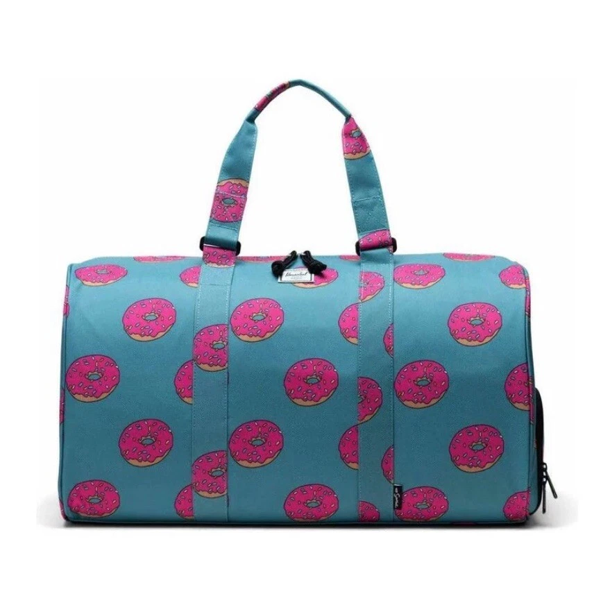 NOVA Bolsa de Duffel Herschel Supply Co x The Simpsons Novel Homer Bart Simpson Donut - Imagem 1 de 4