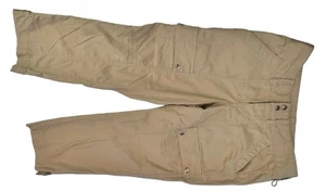 Koppen Damen Khaki Capri Cropped Cargo Hose Outdoor Leicht Gr. 2, (S) 29"W - Bild 1 von 7