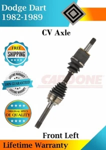 New OE Front Left CV Axle For 1982-1989 Dodge Dart 2.2L 2.5L Lifetime Warranty - Picture 1 of 8