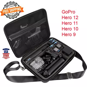 GoPro Hero 11 Waterproof Hard Case for 13 12 11 10 Camera Storage Carrying Bag - Picture 1 of 10