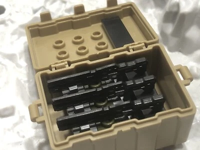 3 Black Halo UNSC Railgun Weapons in Mega Bloks Construx Compatible Utility Case - Image 1 of 4