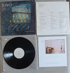 ENO-MORE BLANK THAN FRANK-ORIGINAL UK ISSUE LP ON EG/POLYDOR RECORDS-1986-VGC - Picture 1 of 2