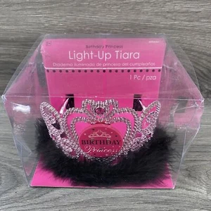 Light Up Princess Crown Tiara Cosplay Dress Up Birthday Sweet 16 21 50 Accessory - Picture 1 of 9