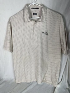 Tiger Woods Nike Golf Dri-Fit Beige Golf Club Shirt XXL - Picture 1 of 9
