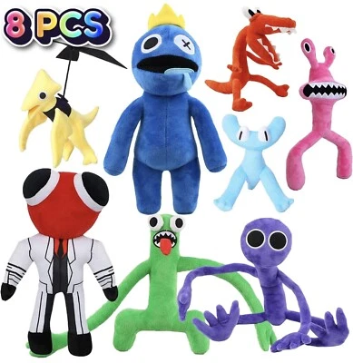 Rainbow Friends Monsters 8PCS NEW Rainbow Friends Plush Stuffed Teddy Doll Soft  - Image 1 of 4