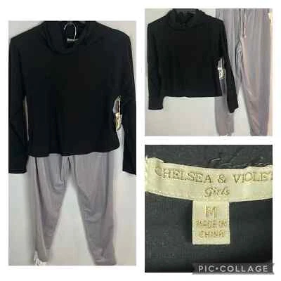Conjunto de Top y Joggers de Terciopelo Chelsea y Violeta para Niñas Talla M Nuevo con Etiquetas Foto 1 de 4