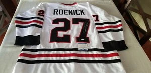 Jeremy Roenick #27 Signed Blackhawks Jersey Autograph Sz XL BAS WITNESSED COA - Picture 1 of 6