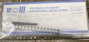 Wolff 49018 Precision Power Conventional Recoil Spring-Colt Officer/1991 Compa45 - Picture 1 of 3