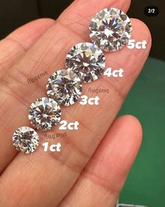 Round Cut 5 MM To 14 MM Natural Diamond 0.5 To 10 Crt D Grade VVS1 +1 Free Gift - Picture 1 of 5