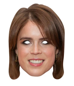 Princess Eugenie 2D Royal Card Party Face Mask - Prince Andrew Sarah Ferguson  - Picture 1 of 1