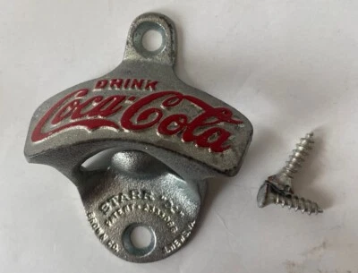 Original Starr "X" Coca-Cola Bottle Opener 1970s No.9 W Germany w/Srews Brown Co - Image 1 of 4