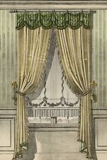 Architecture Hanging Decoration Style Louis XVI Lithography Original C1900