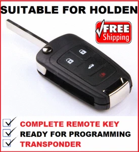 4B Transponder Remote Flip Car Key suitable for Holden VF COMMODORE 2013 + - Picture 1 of 6
