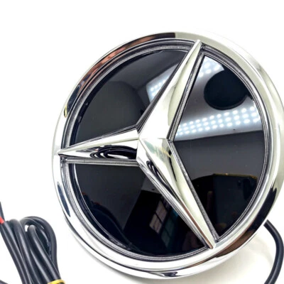 LED Light LOGO Front Grill badge Mirror Star Emblem For 06-14 Mercedes Benz W204 Foto 1 de 4