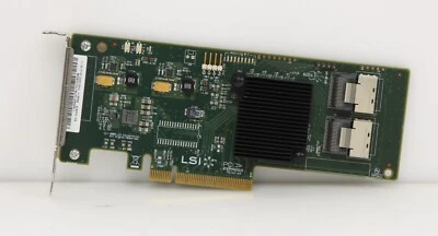 LSI SAS9201-8i 6Gbps SAS/SATA PCI-e RAID Controller Card - Low Profile. - Image 1 of 4