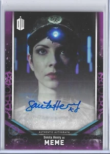 Doctor Who Autograph Card Purple DWA-SH Sonita Henry as Meme JSC - Picture 1 of 2