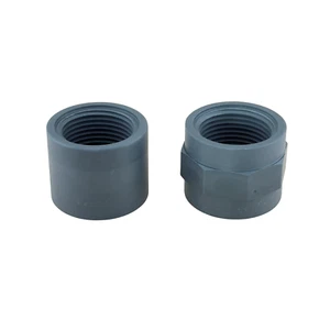 QUTO BSP Dn25 G1" BSPP Durchgangsprofil kurz PVC Kupplung mit Nut ⬇lesen⬇ - Bild 1 von 11